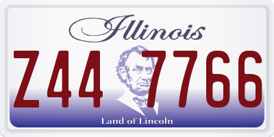 IL license plate Z447766