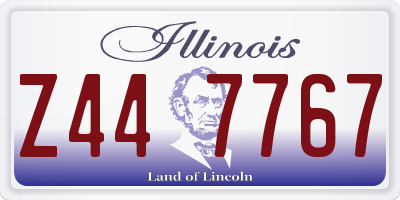 IL license plate Z447767