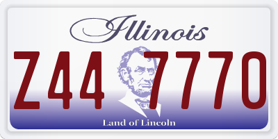 IL license plate Z447770