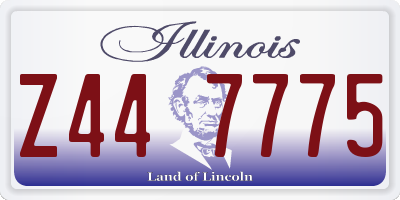 IL license plate Z447775