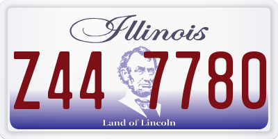 IL license plate Z447780