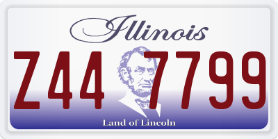 IL license plate Z447799
