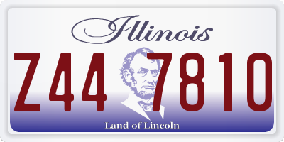 IL license plate Z447810