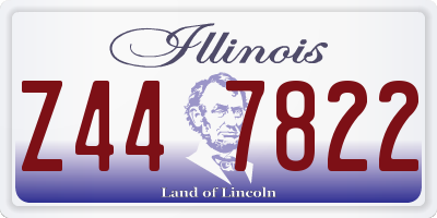 IL license plate Z447822