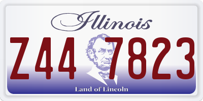 IL license plate Z447823