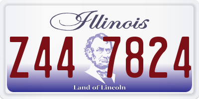 IL license plate Z447824
