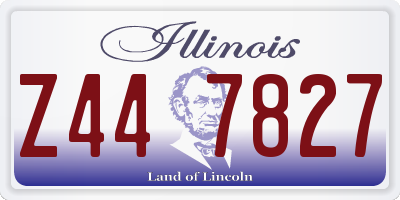 IL license plate Z447827