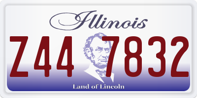 IL license plate Z447832