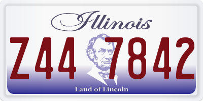 IL license plate Z447842