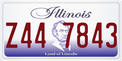 IL license plate Z447843