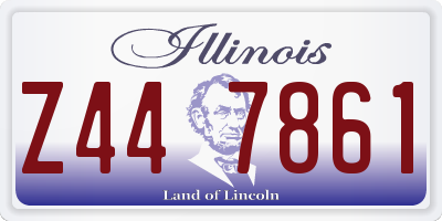IL license plate Z447861