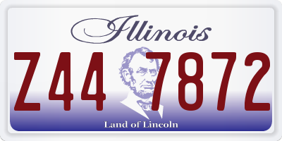 IL license plate Z447872
