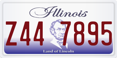 IL license plate Z447895