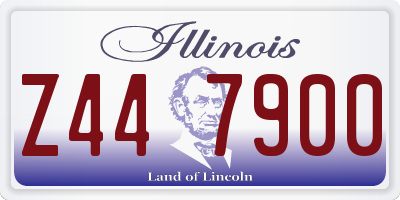 IL license plate Z447900