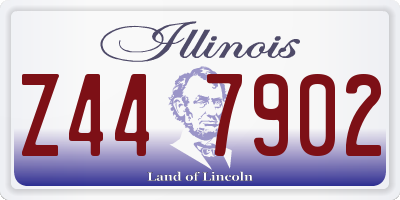 IL license plate Z447902