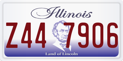 IL license plate Z447906