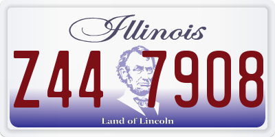 IL license plate Z447908