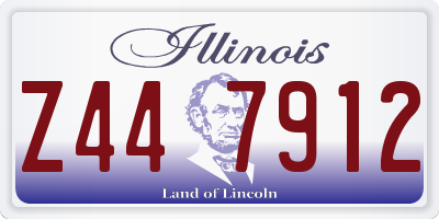 IL license plate Z447912
