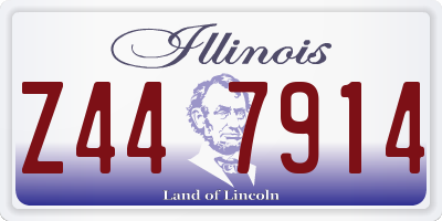 IL license plate Z447914
