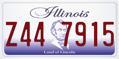 IL license plate Z447915