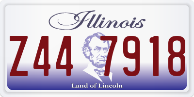 IL license plate Z447918