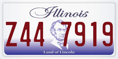 IL license plate Z447919