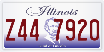 IL license plate Z447920