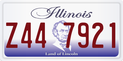 IL license plate Z447921