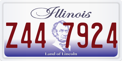 IL license plate Z447924
