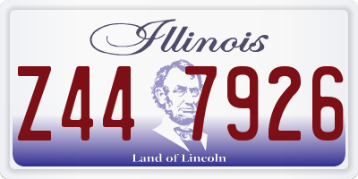 IL license plate Z447926