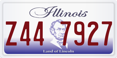 IL license plate Z447927