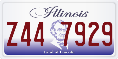 IL license plate Z447929