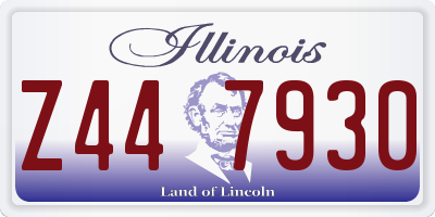 IL license plate Z447930