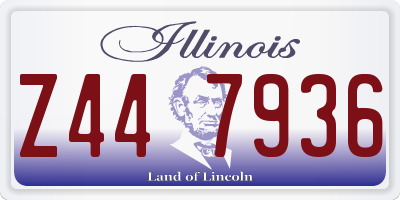 IL license plate Z447936