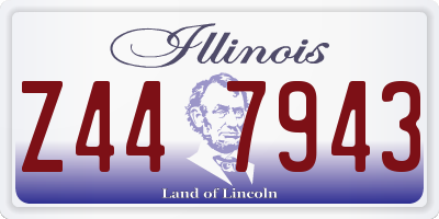 IL license plate Z447943