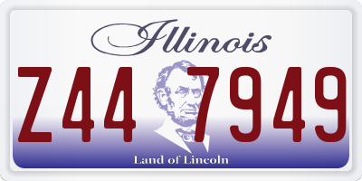 IL license plate Z447949