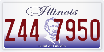 IL license plate Z447950