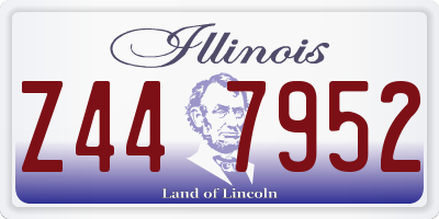 IL license plate Z447952
