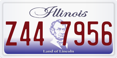 IL license plate Z447956