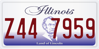 IL license plate Z447959