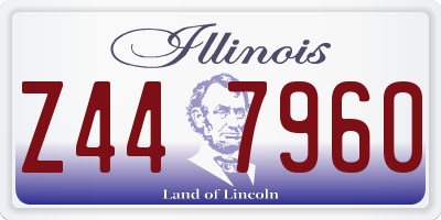 IL license plate Z447960