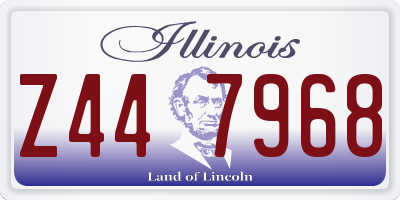 IL license plate Z447968