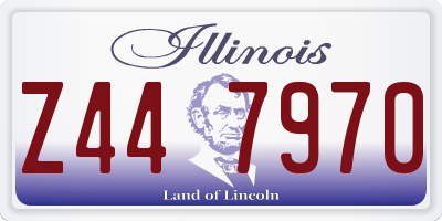 IL license plate Z447970