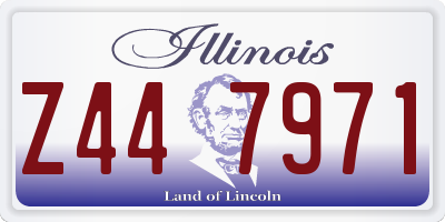 IL license plate Z447971
