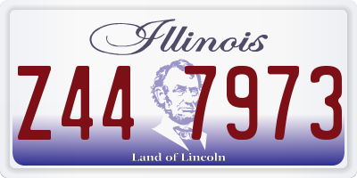 IL license plate Z447973