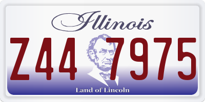 IL license plate Z447975