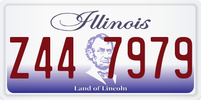 IL license plate Z447979