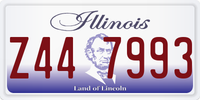IL license plate Z447993
