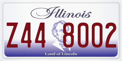 IL license plate Z448002
