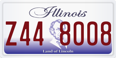 IL license plate Z448008